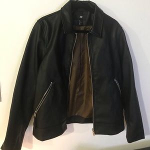 Men’s  H&M faux leather jacket. Medium